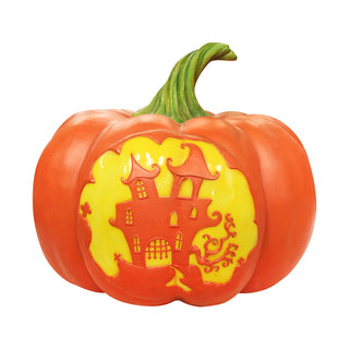 Mansion Pumpkin Lantern With Light