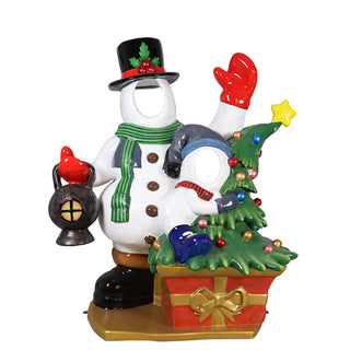 Snowman With Snowkid Photo Op