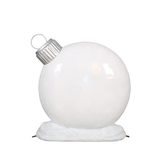 WHITE FLAT ORNAMENT