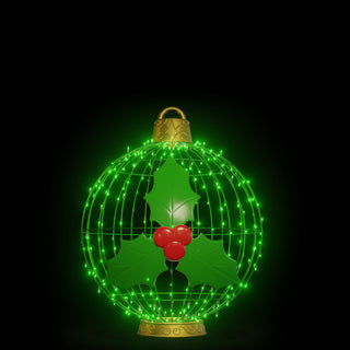 Christmas Ball "mistletoe" (green)
