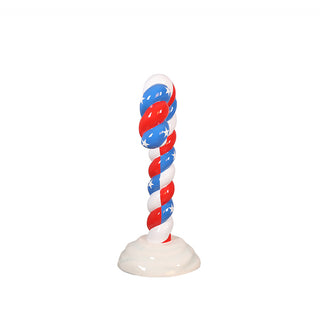 CANDY CANE IN SNOW (US FLAG)