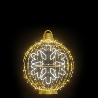Christmas Ball "snowflake" (warm White)