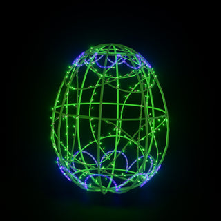 Easter Light Egg 4 (green Purple)