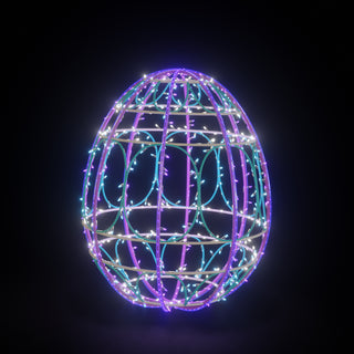 Easter Light Egg 2 (purple/turquoise)