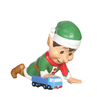 Santa Elf With Toy Truck