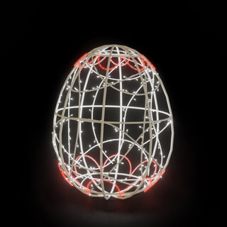 Easter Light Egg 4 (white Red)