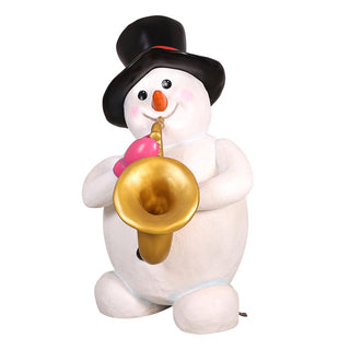 Snowman With Saxophone