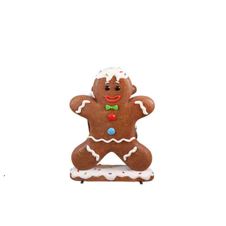 BENCH WITH 2 GINGERBREADS