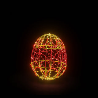 Easter Light Egg 3 (red/yellow)
